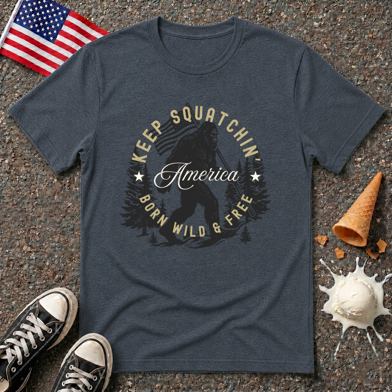 "Keep Squatchin’ America" Vintage Tee