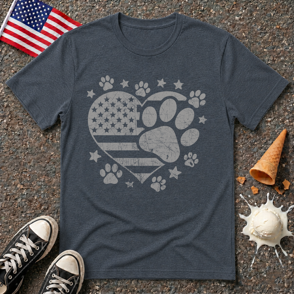 Patriotic Paws Vintage Tee