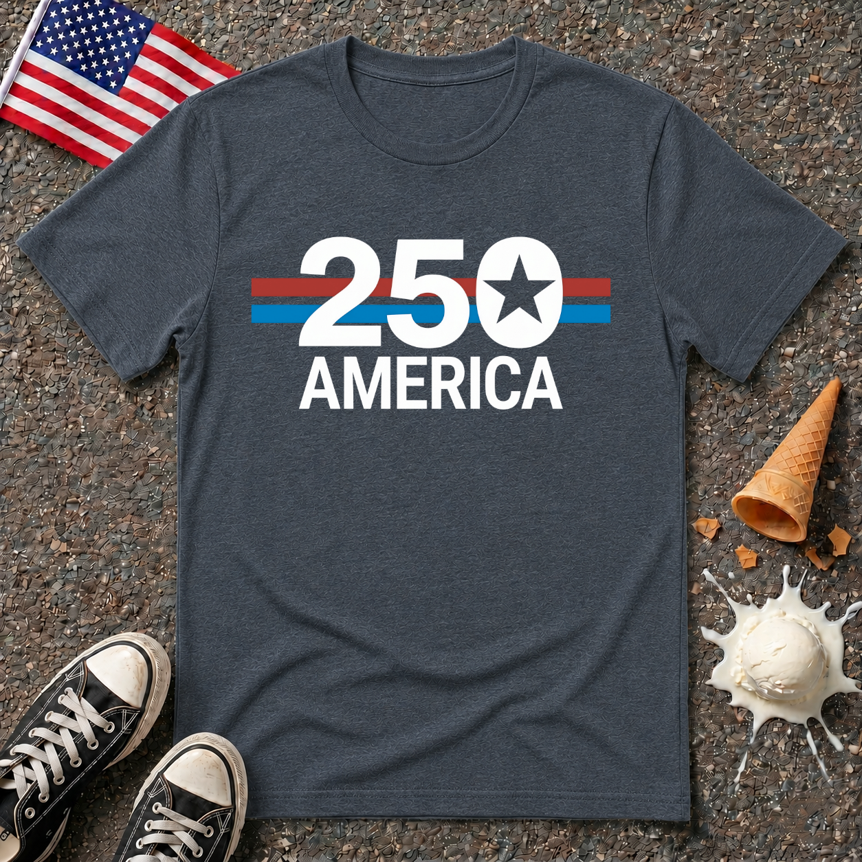 "250 America" Retro Tee