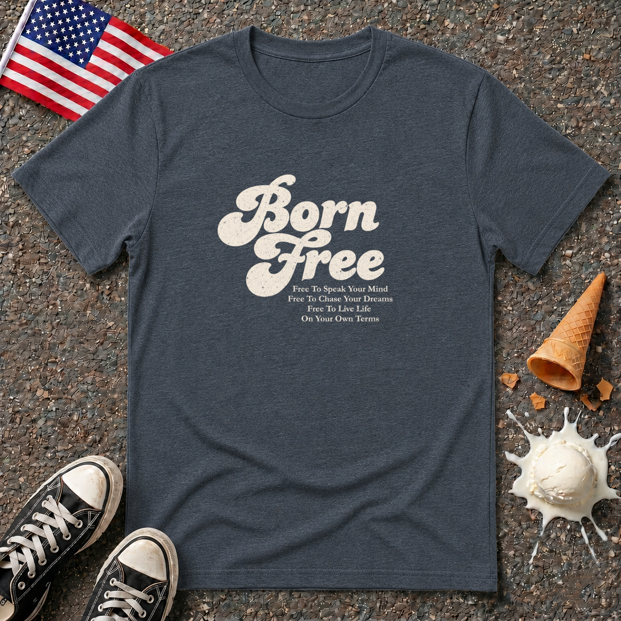 "Born Free" Vintage Tee