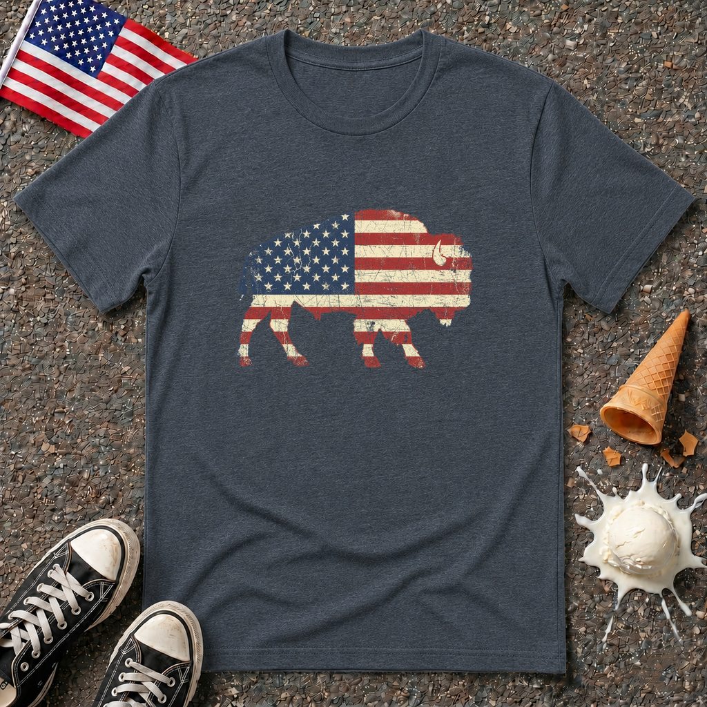 American Flag Buffalo Tee