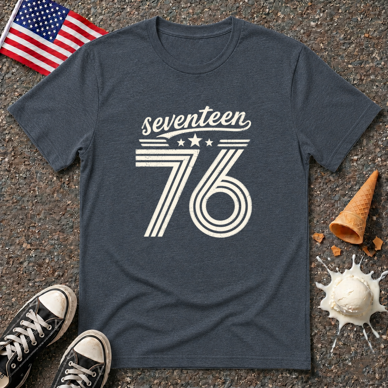 "Seventeen 76" Retro Tee