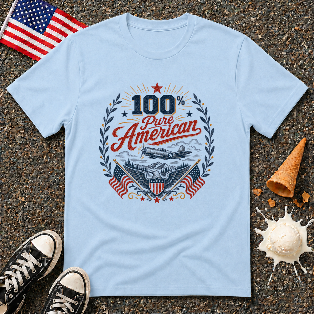 "100% Pure American" Tee