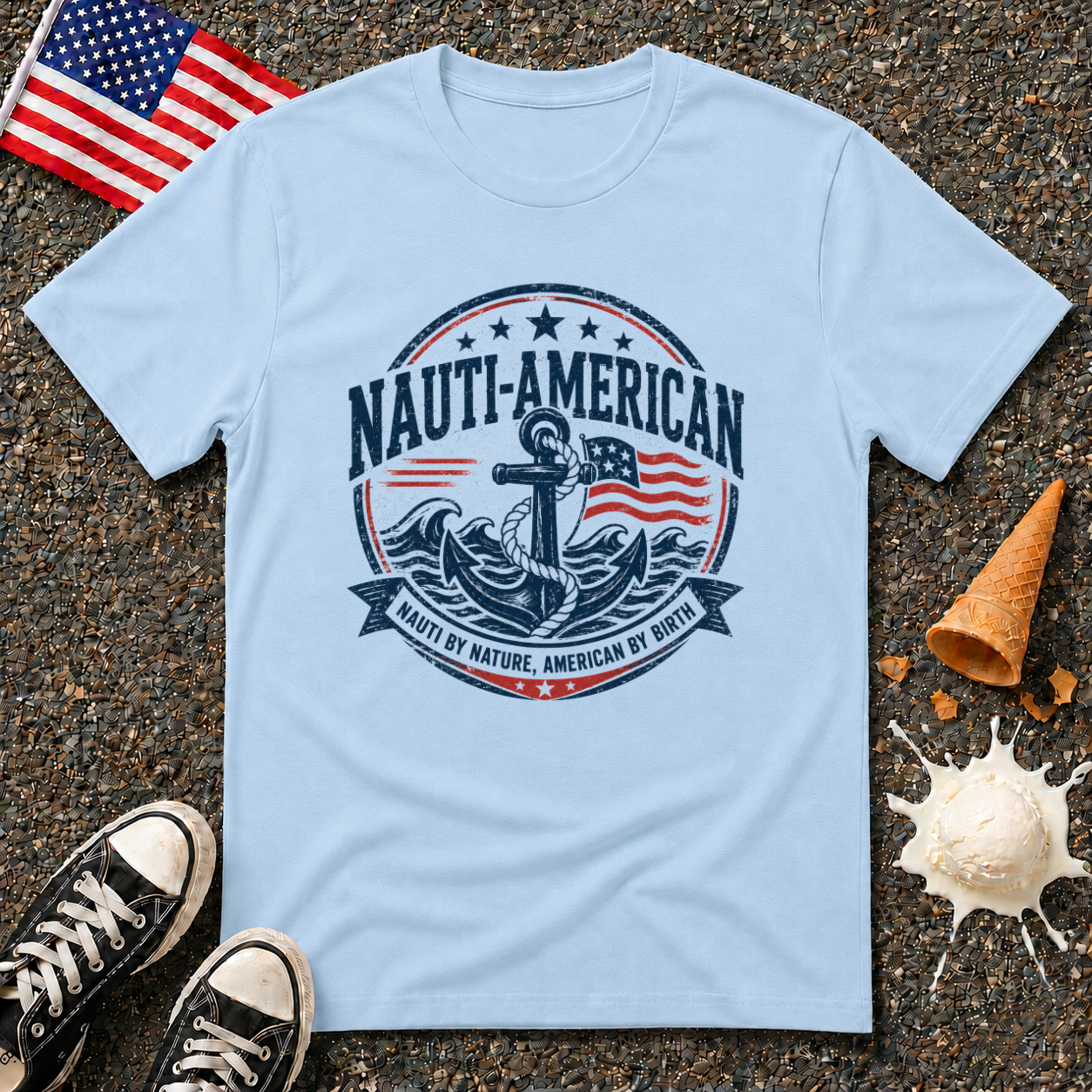 "Nauti-American" Vintage Tee