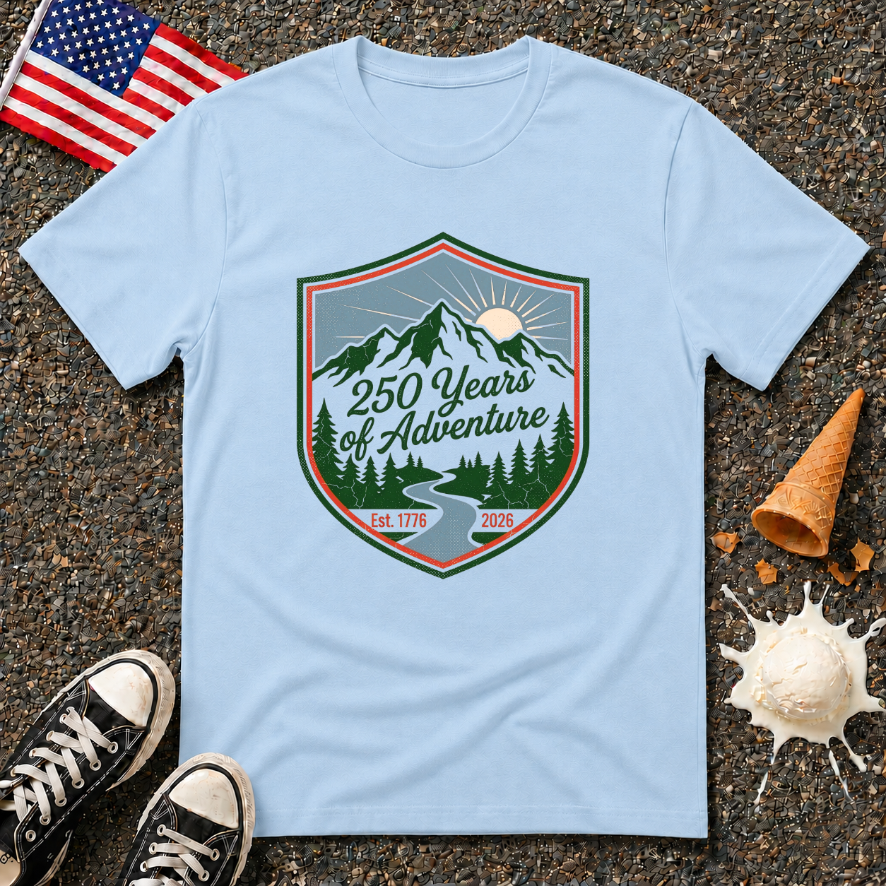 "250 Years of Adventure" Tee