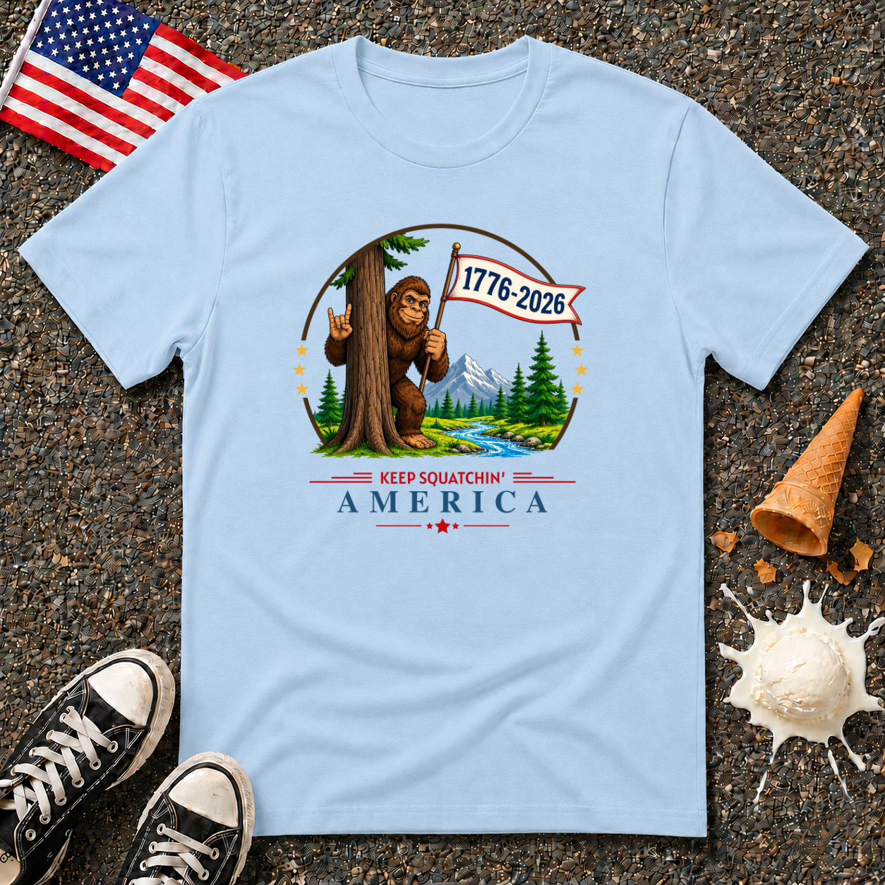 "Keep Squatchin' America" Tee