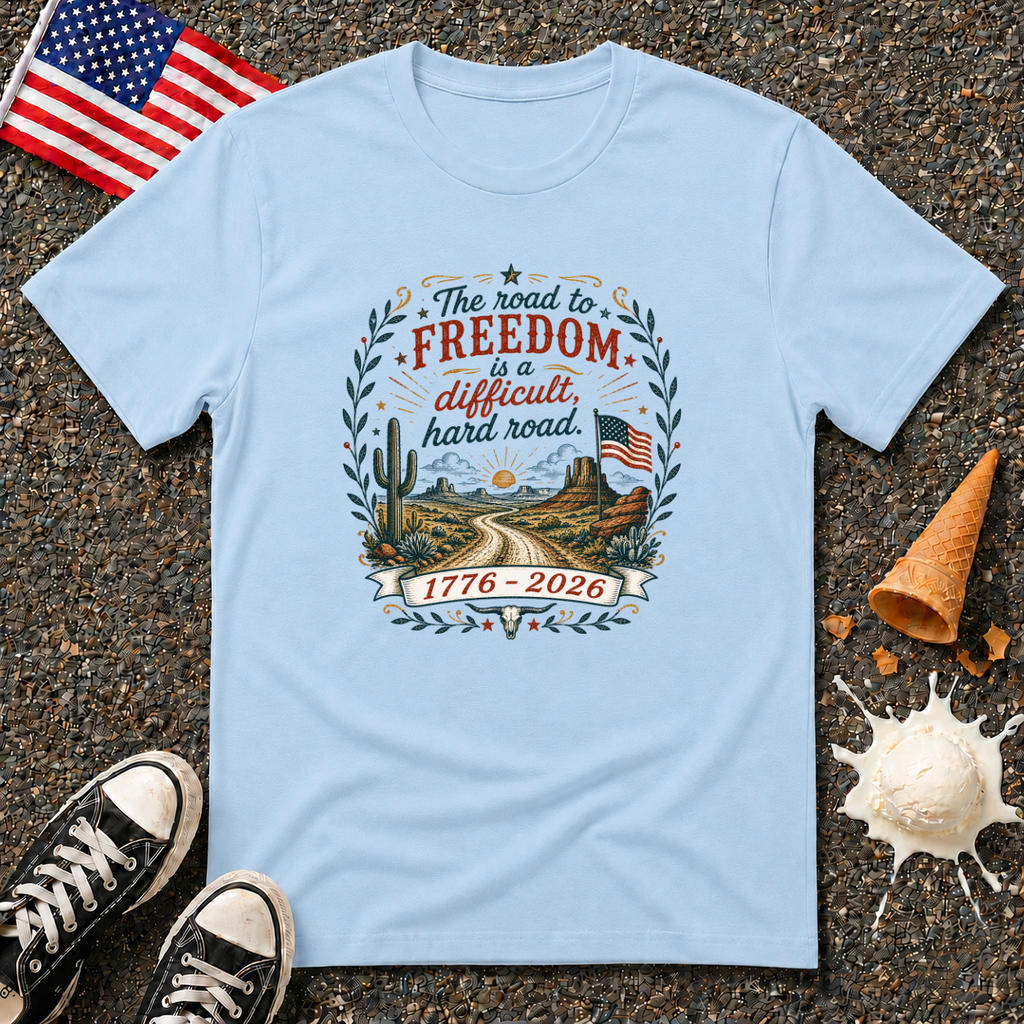 "Road to Freedom" Vintage Folk Tee