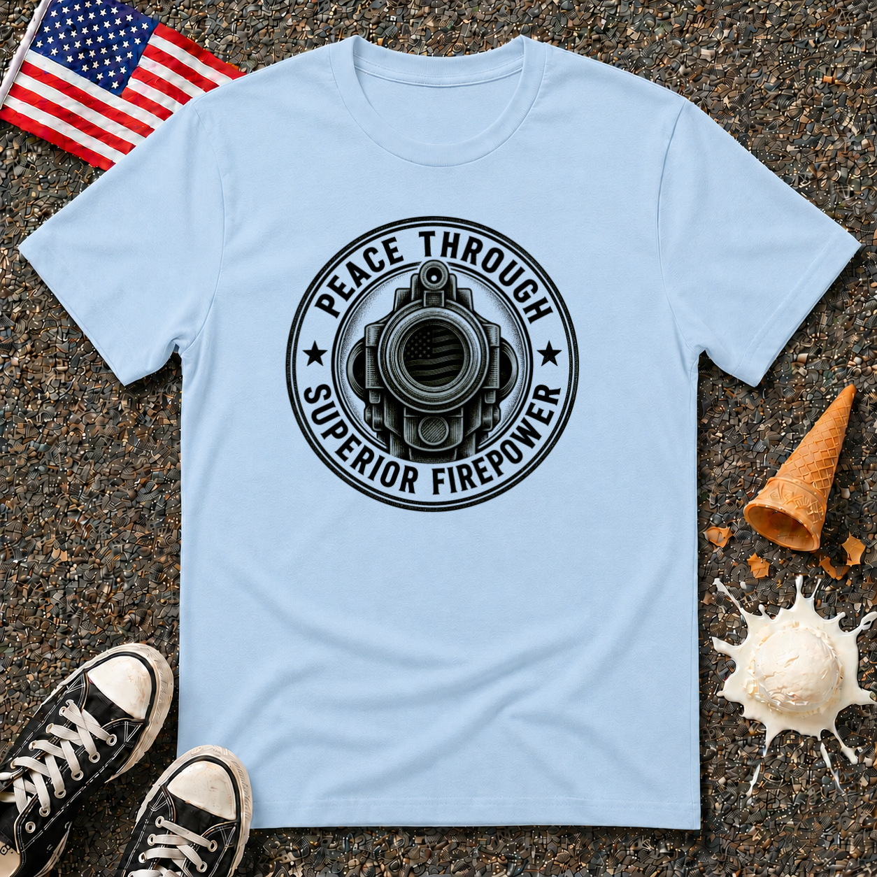 "Peace Through Superior Firepower" Tee