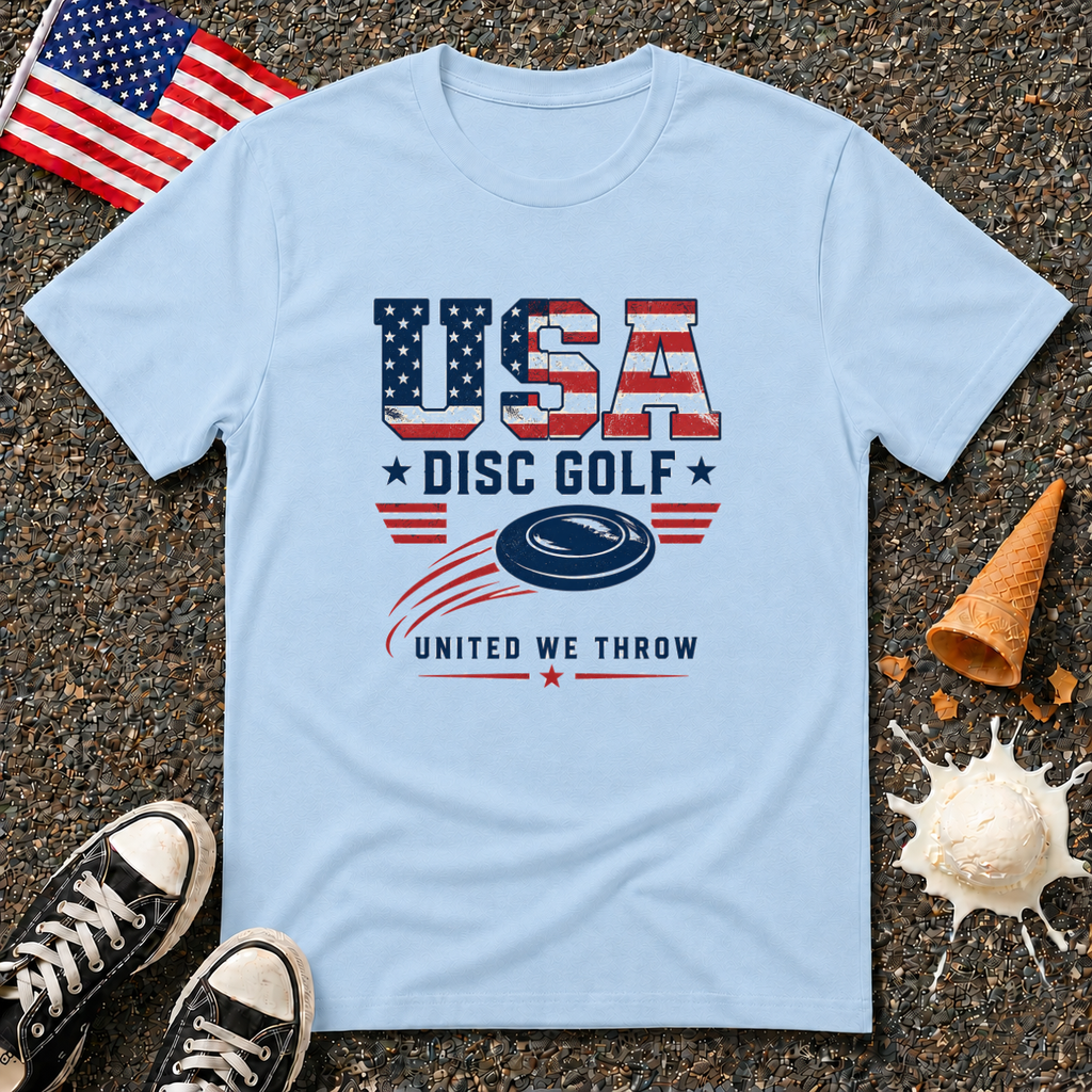 "USA Disc Golf" Tee