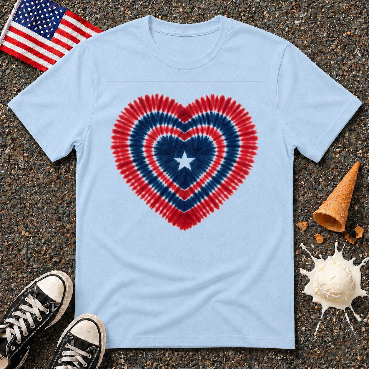 Heart Tie-Dye Tee