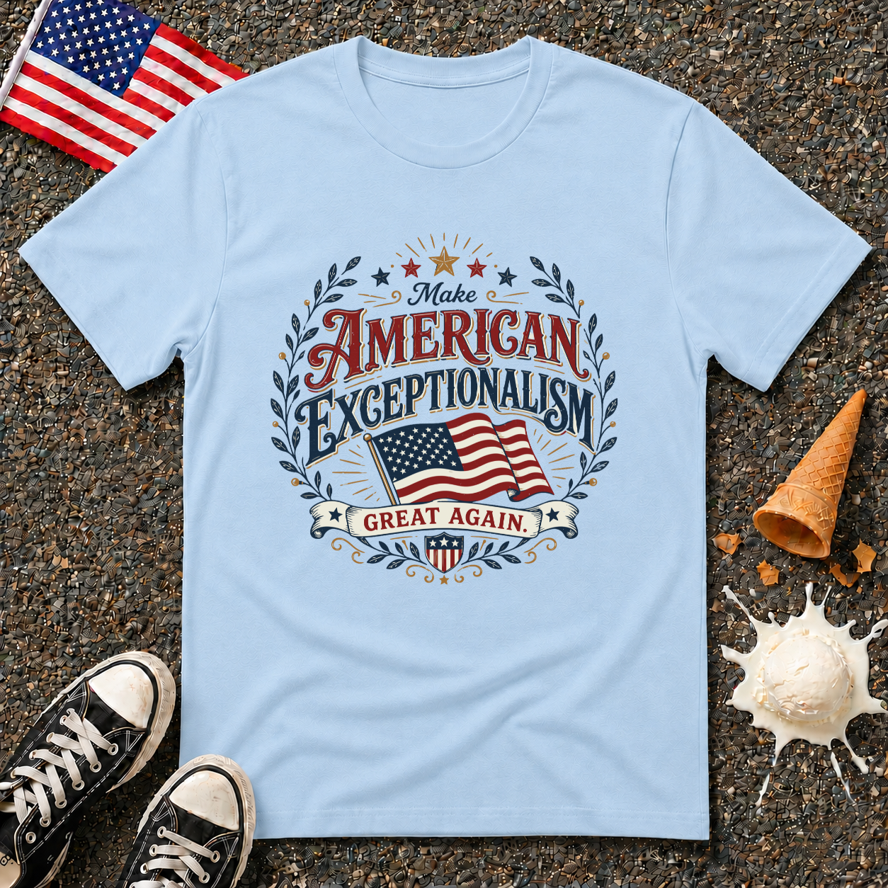 "American Exceptionalism" Folk Tee
