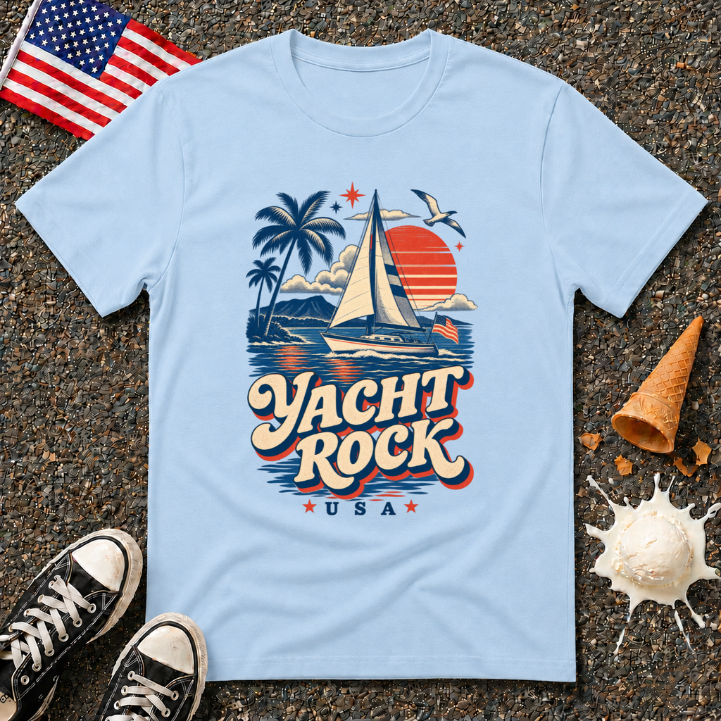 "Yacht Rock USA" Retro Tee