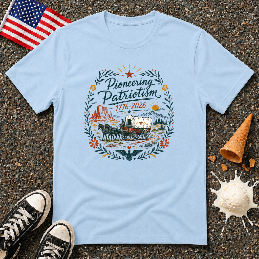 "Pioneering Patriotism" Vintage Folk Tee