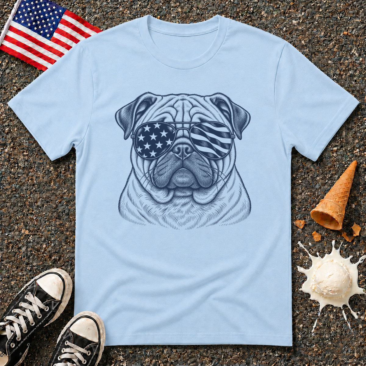 Patriotic Pug Tee
