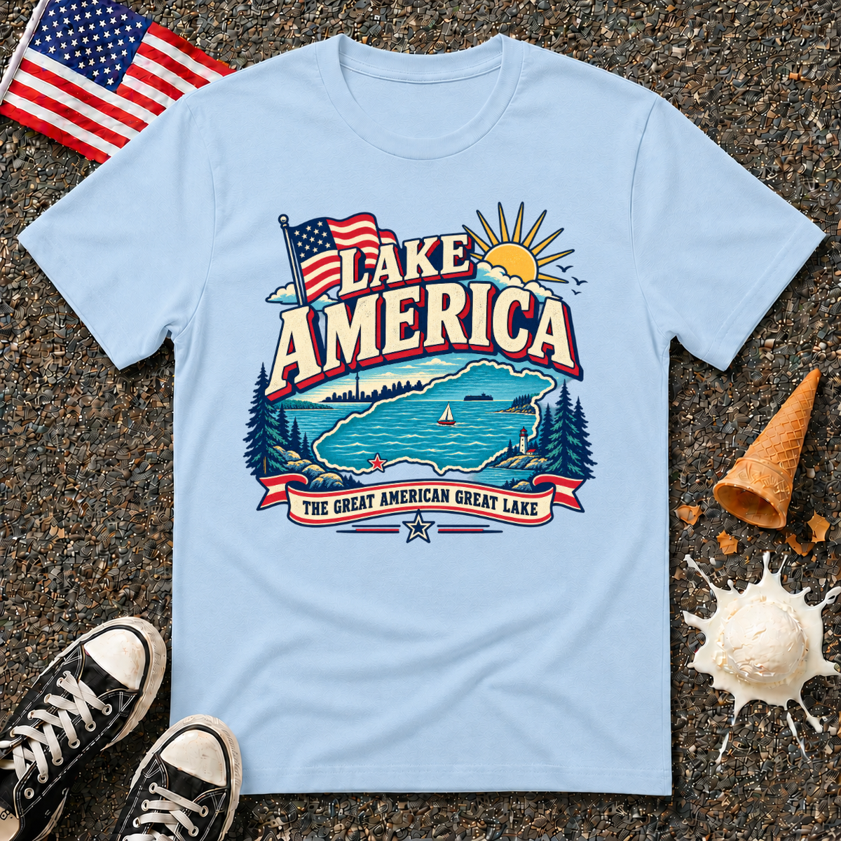 "Lake America" Vintage Tee