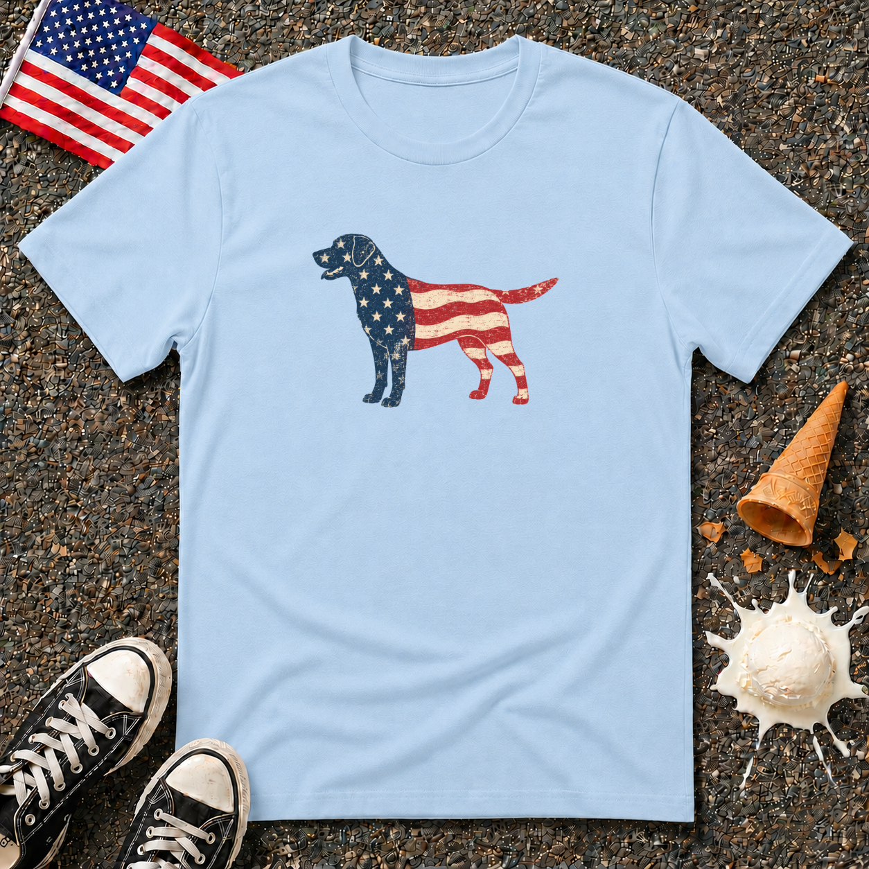 Patriotic Labrador Tee