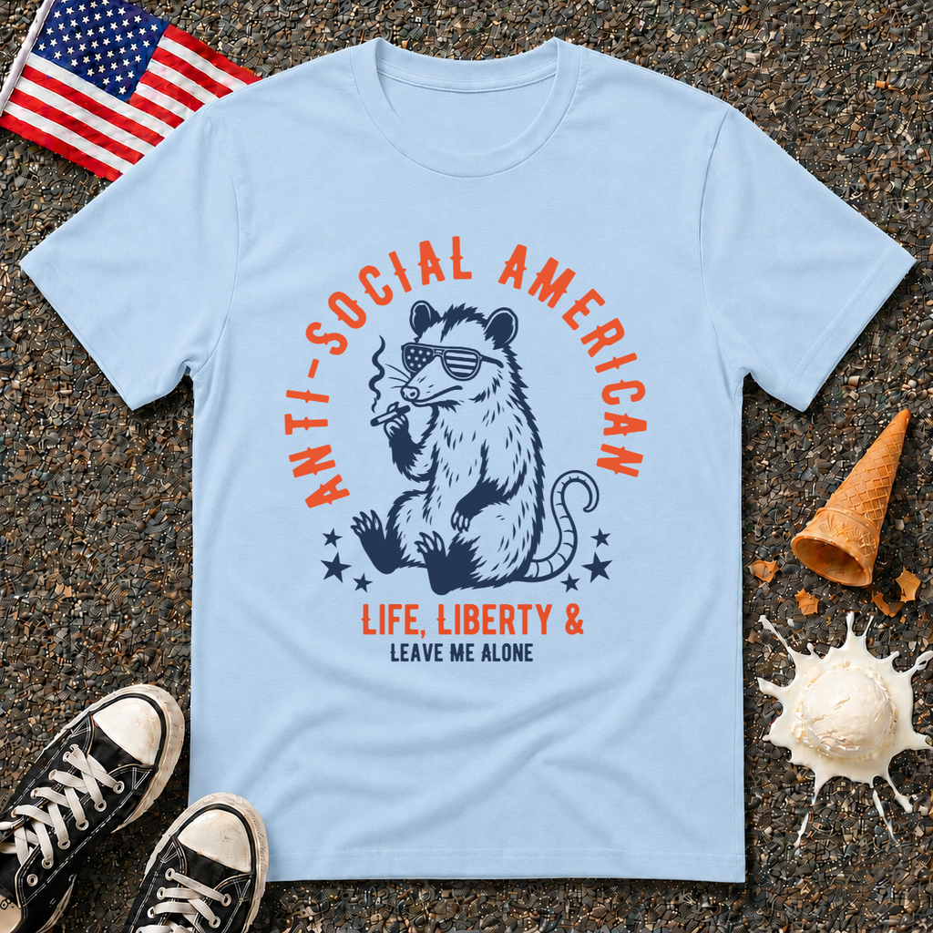 "Anti-Social American" Vintage Tee