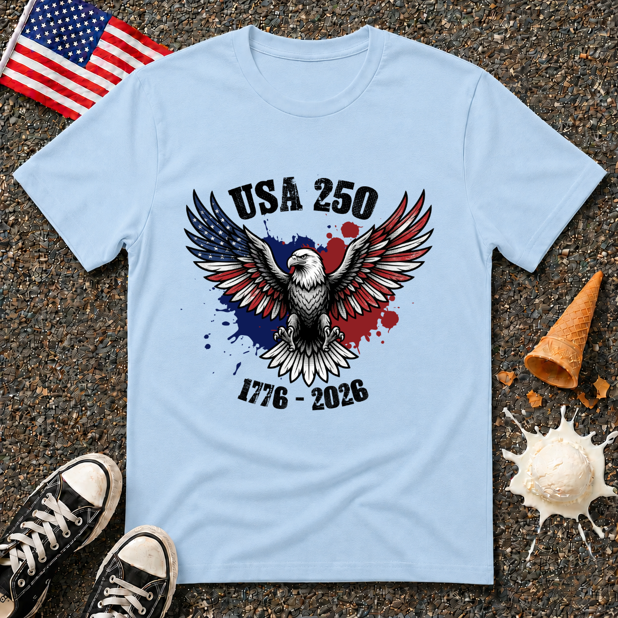 USA 250 Eagle Tee