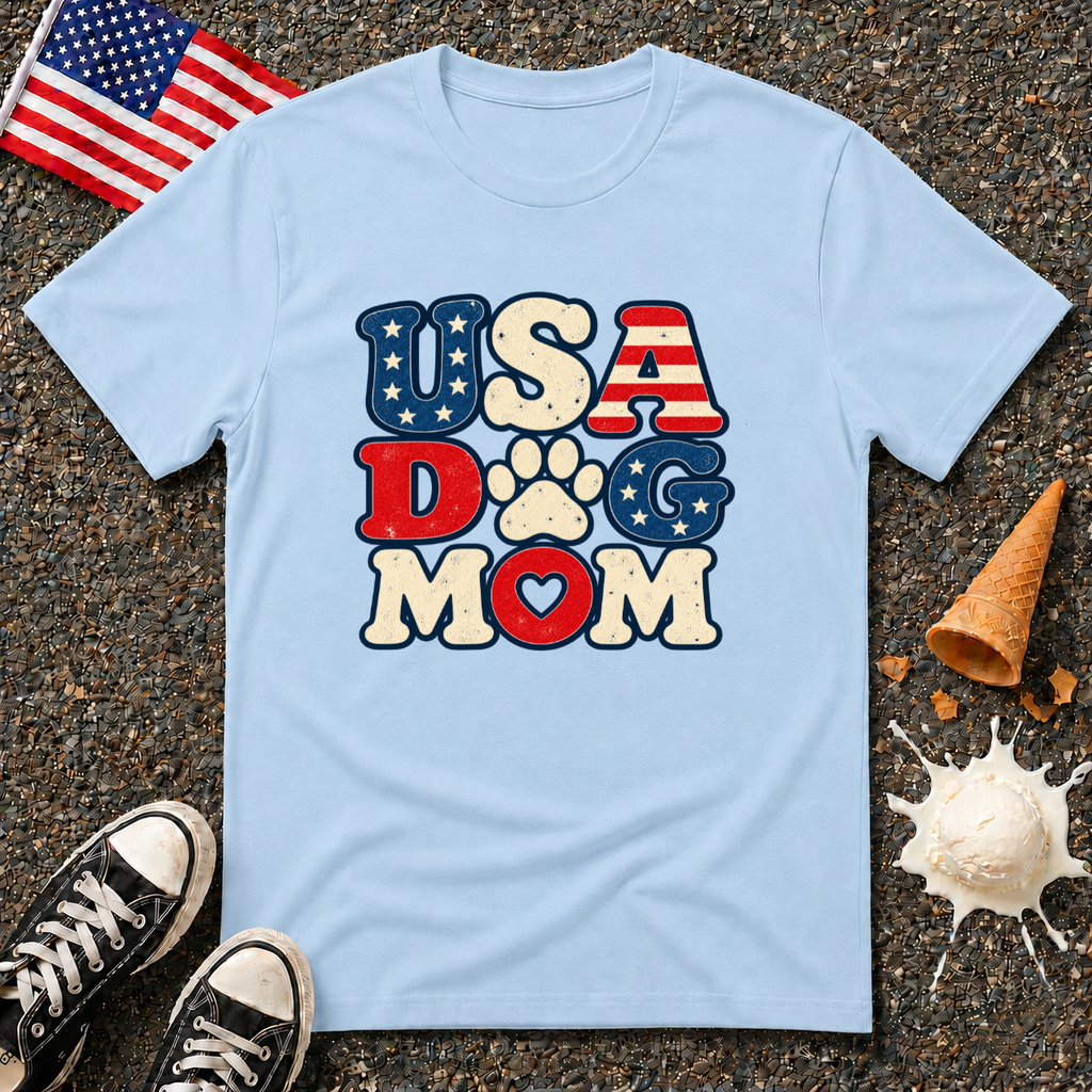 "USA DOG MOM" Tee