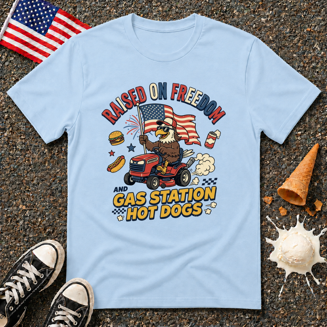 "Raised on Freedom" Tee