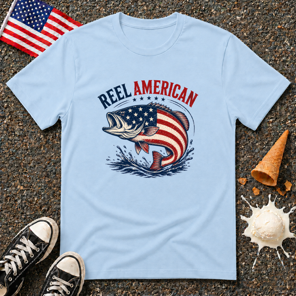 "Reel American" Tee