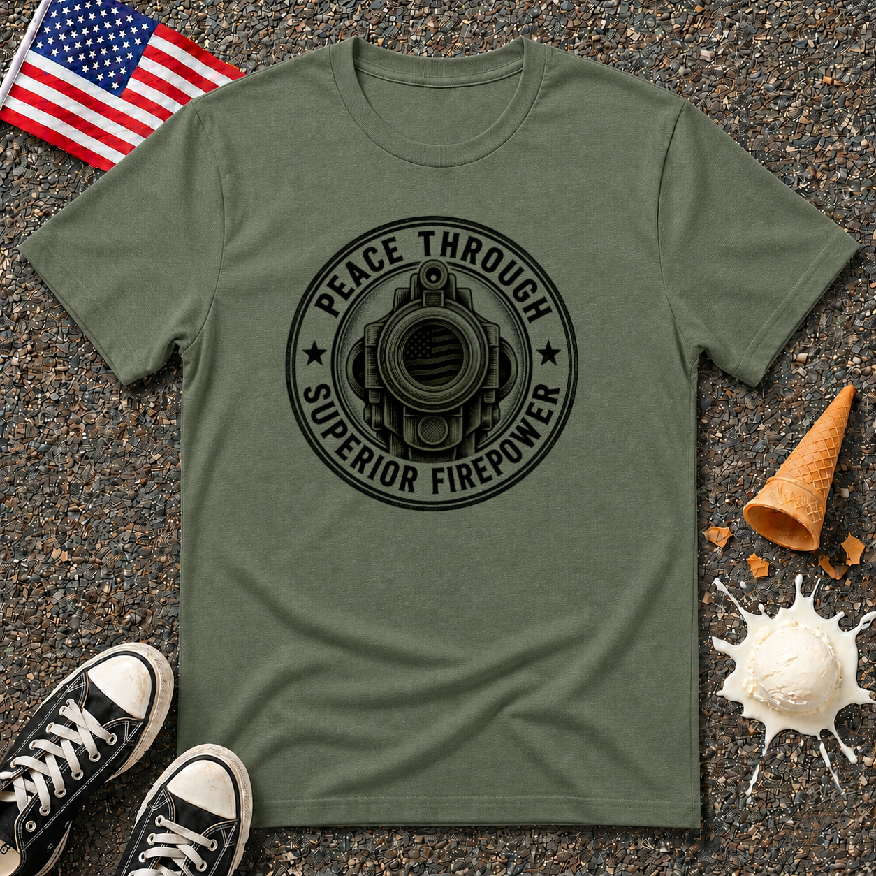 "Peace Through Superior Firepower" Tee