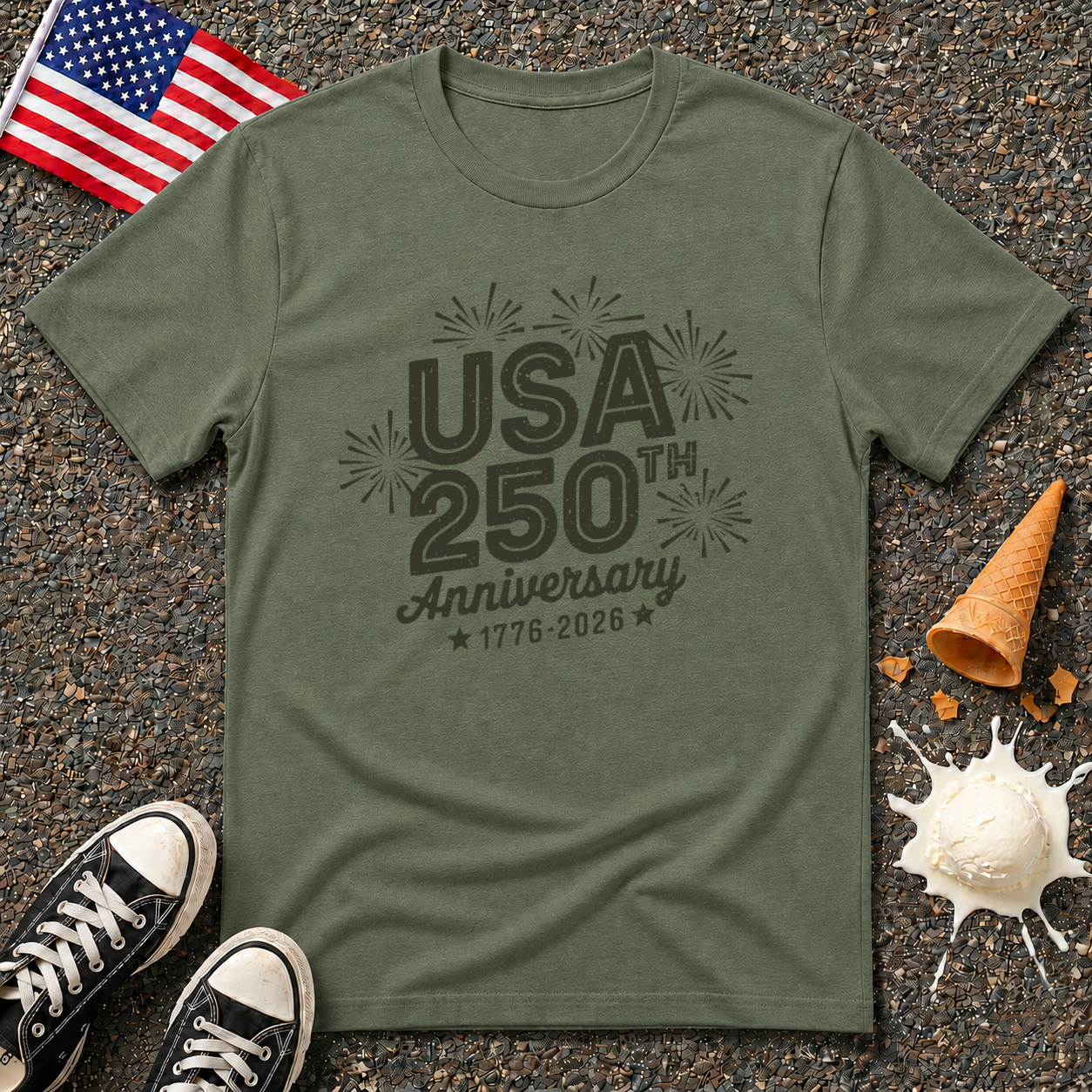 Patriotic Fireworks Tee