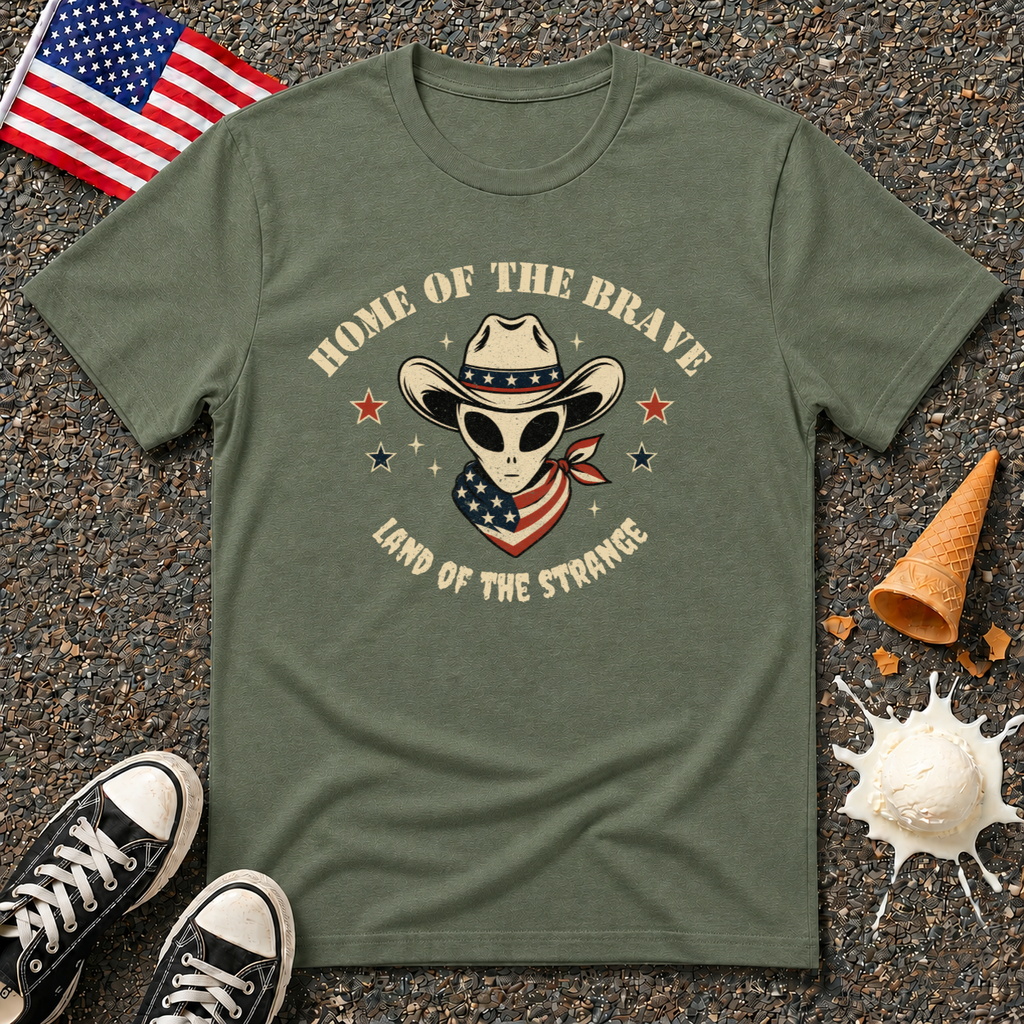"Home of the Brave" Alien Tee