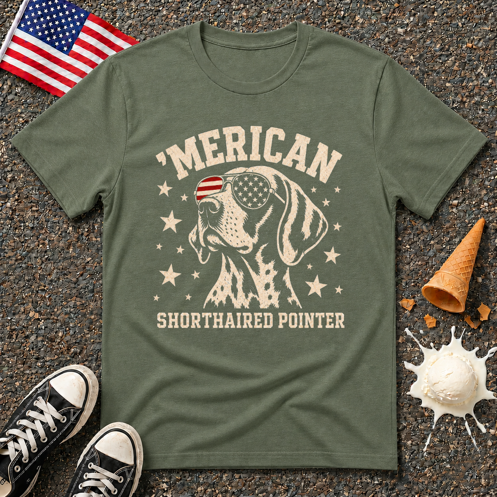 "’Merican Shorthaired Pointer" Tee