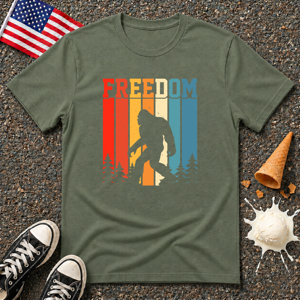 "Freedom" Bigfoot Retro Tee