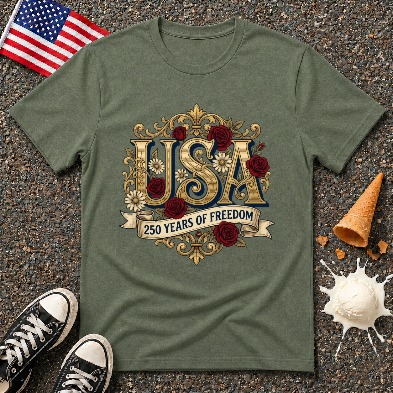 Ornate 250 Years Tee