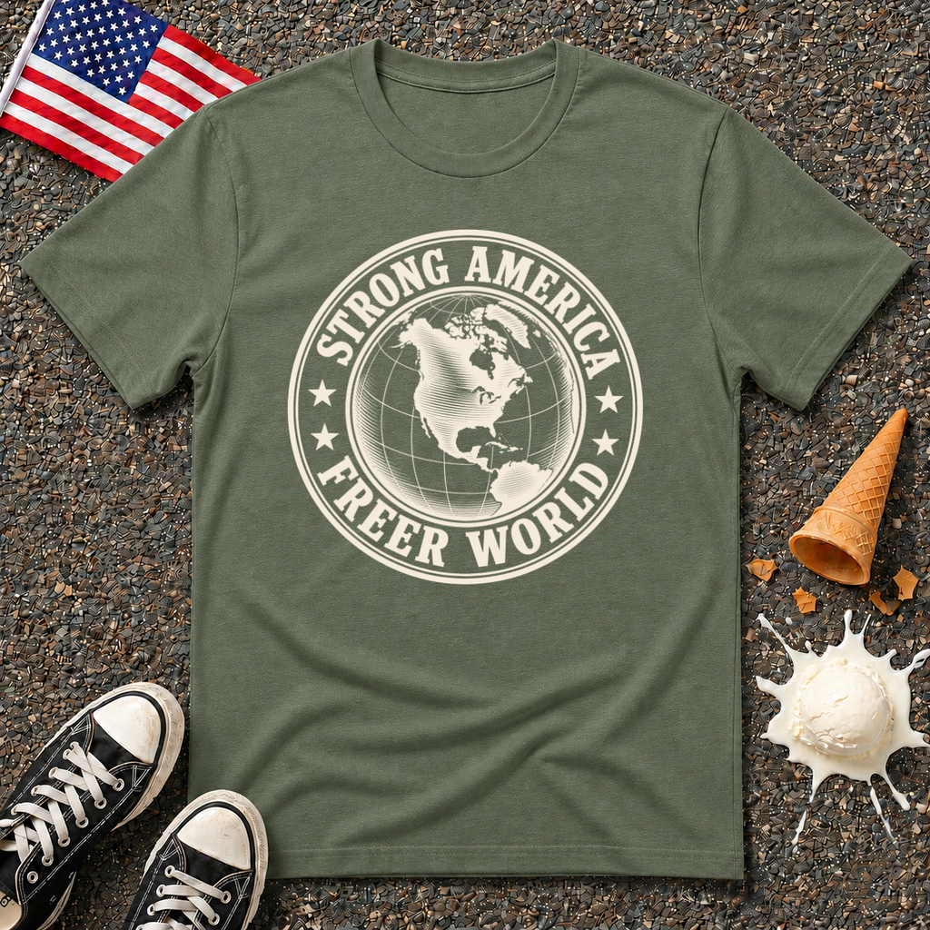 "Strong America, Freer World" Tee
