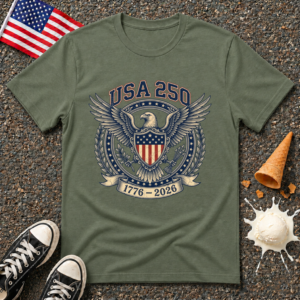 USA 250 Eagle Emblem Tee