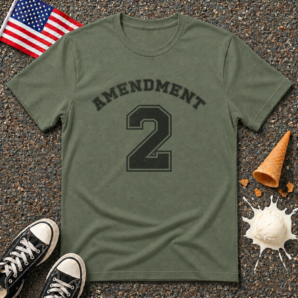 "Amendment 2" Vintage Tee