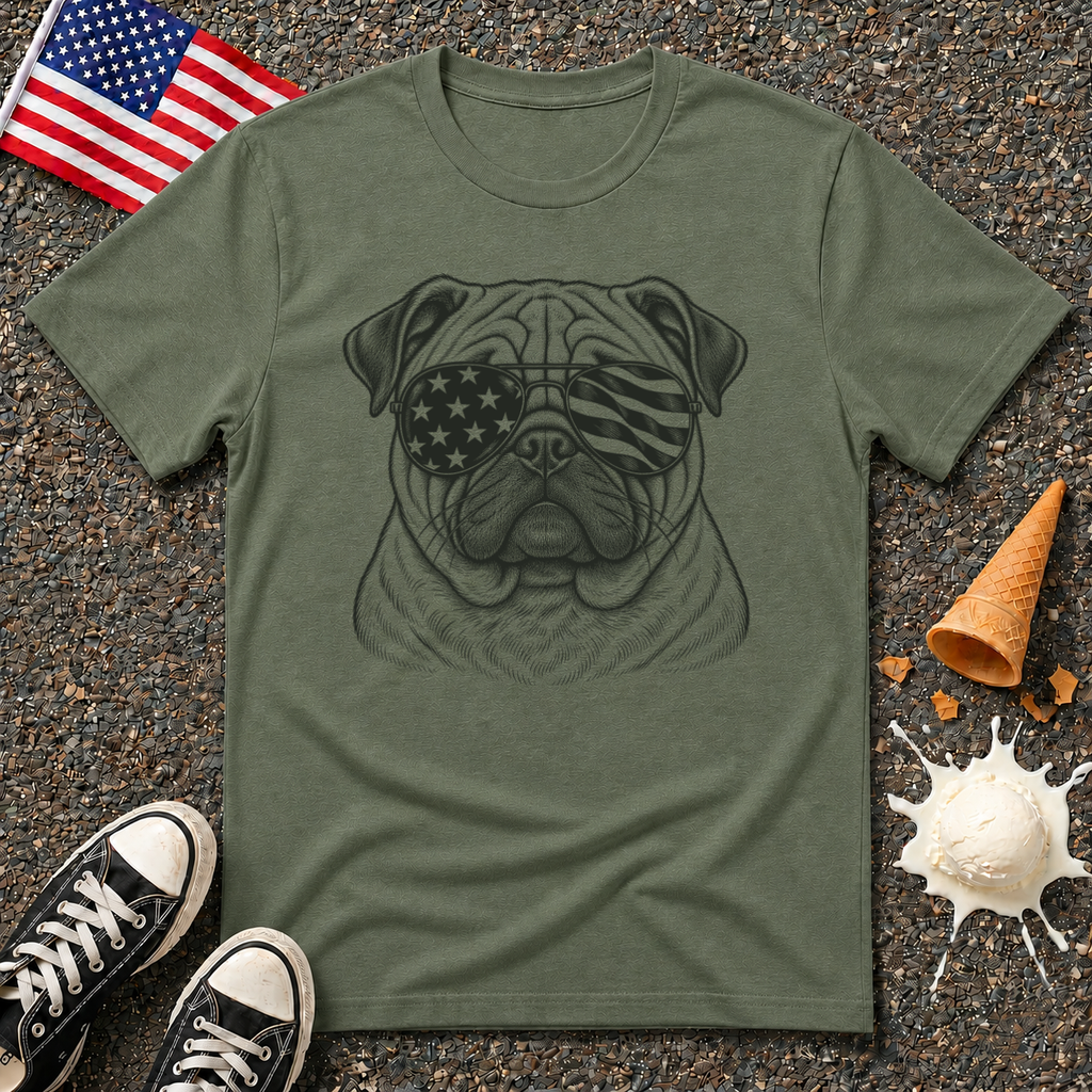 Patriotic Pug Tee