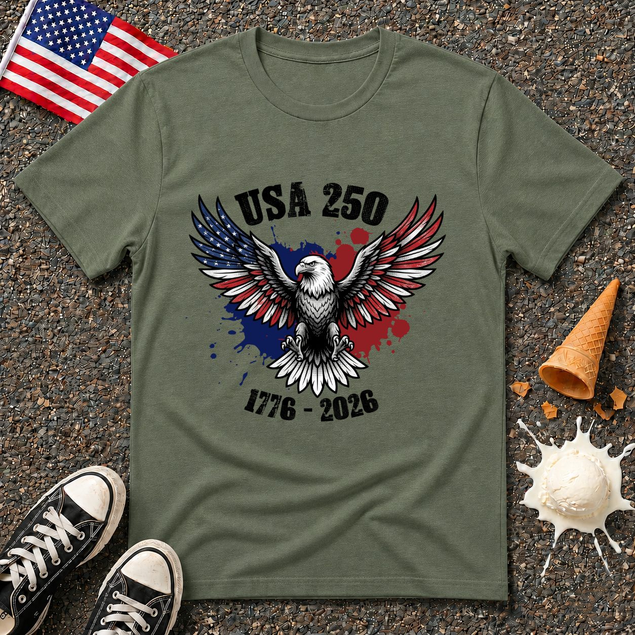 USA 250 Eagle Tee