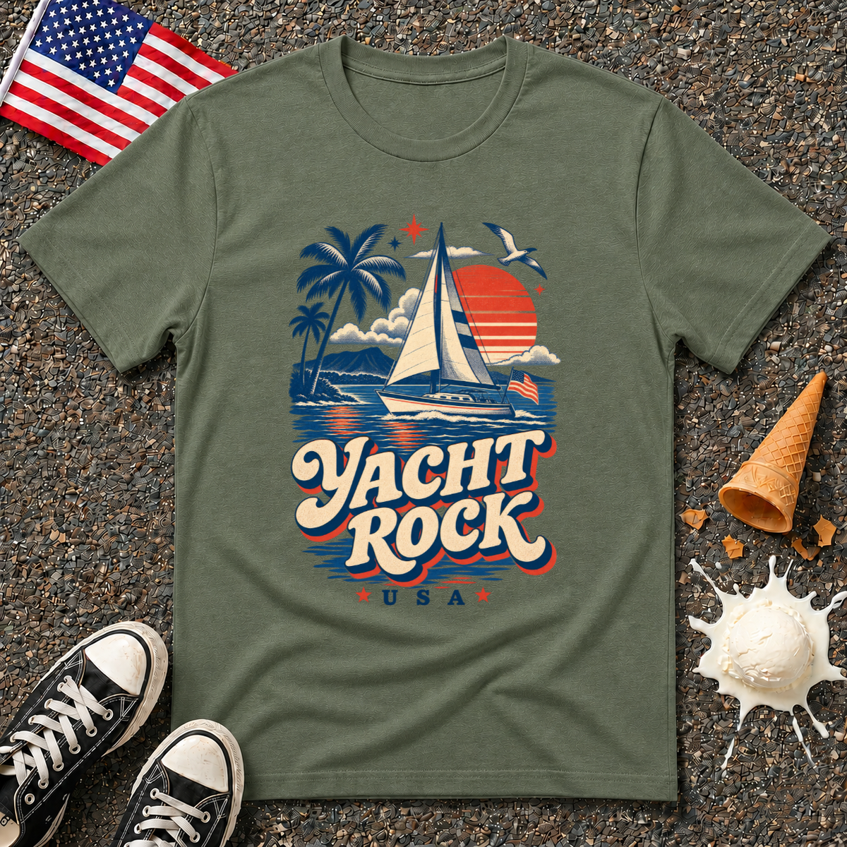 "Yacht Rock USA" Retro Tee