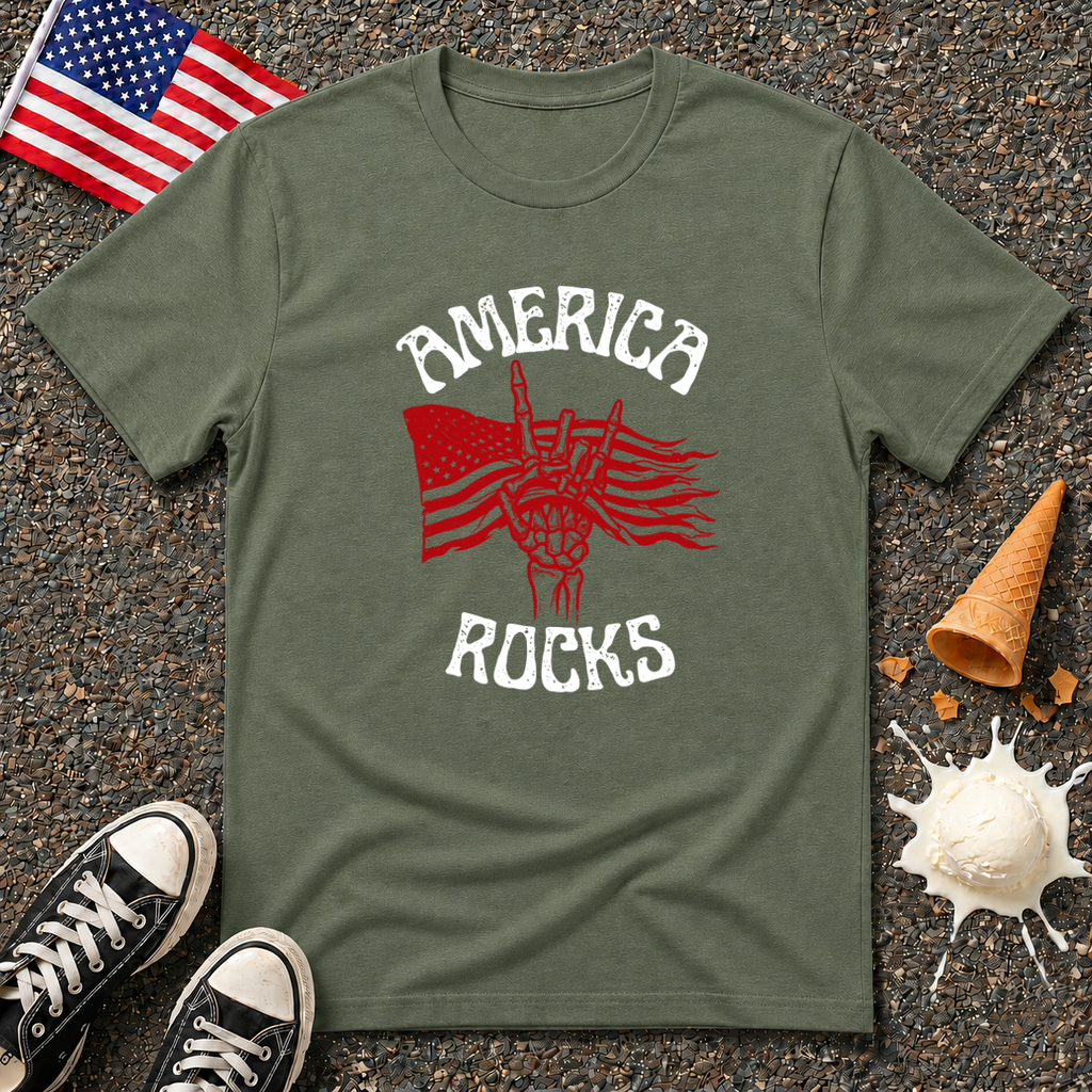 "America Rocks" Vintage Tee