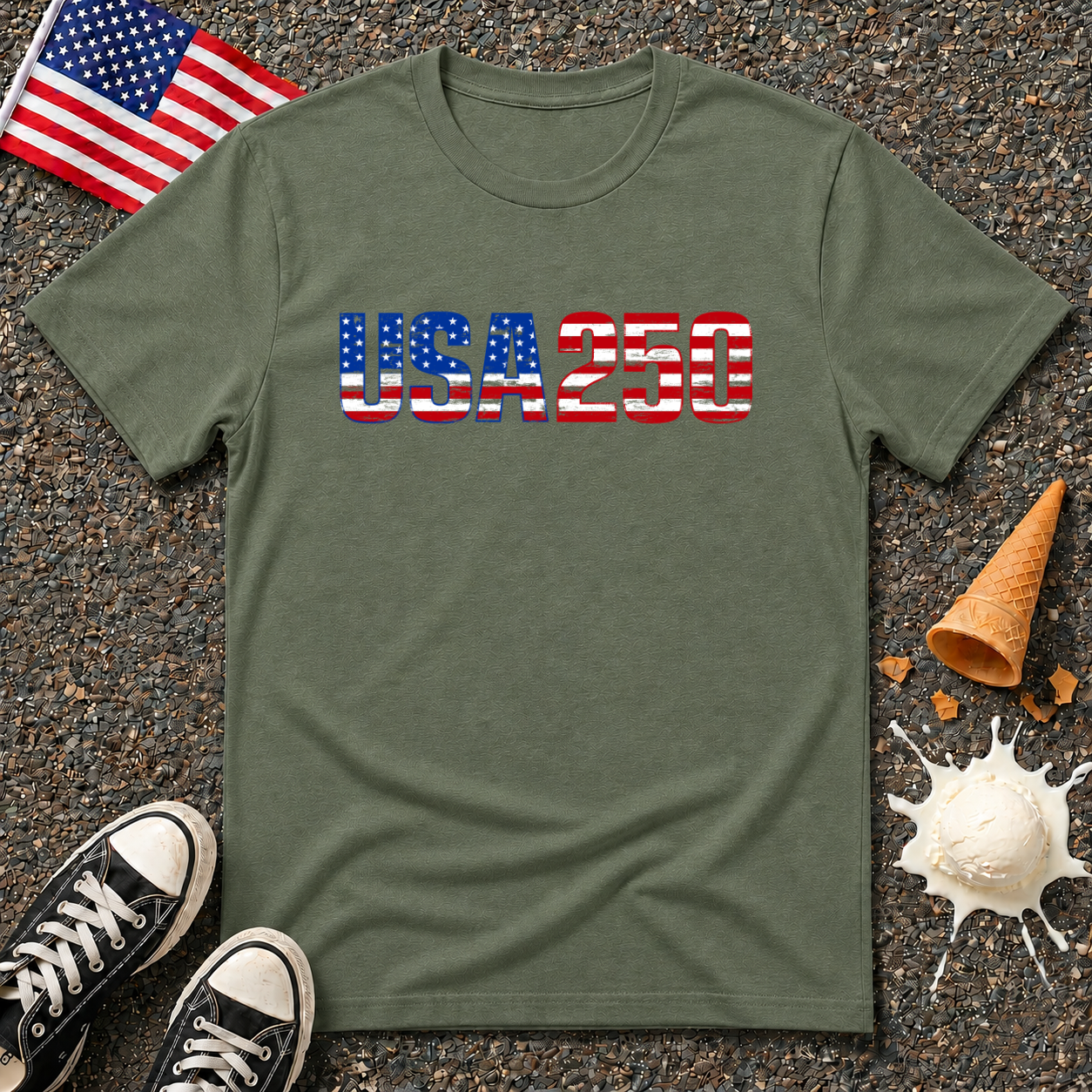 USA 250 Flag Tee