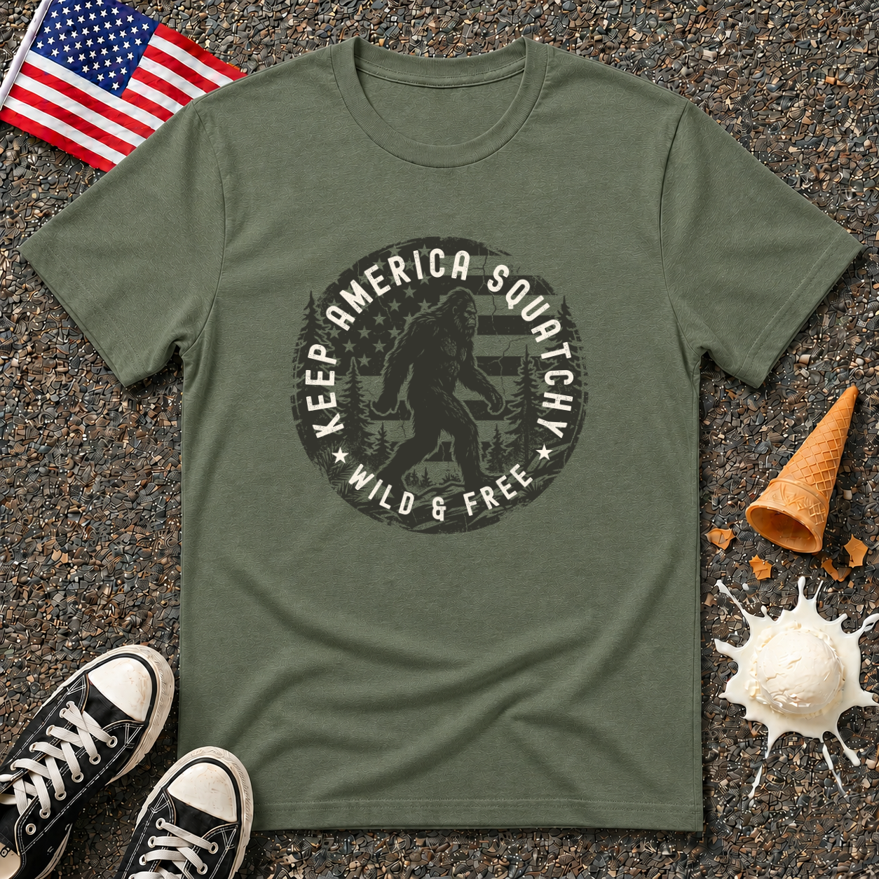 "Keep America Squatchy" Vintage Tee