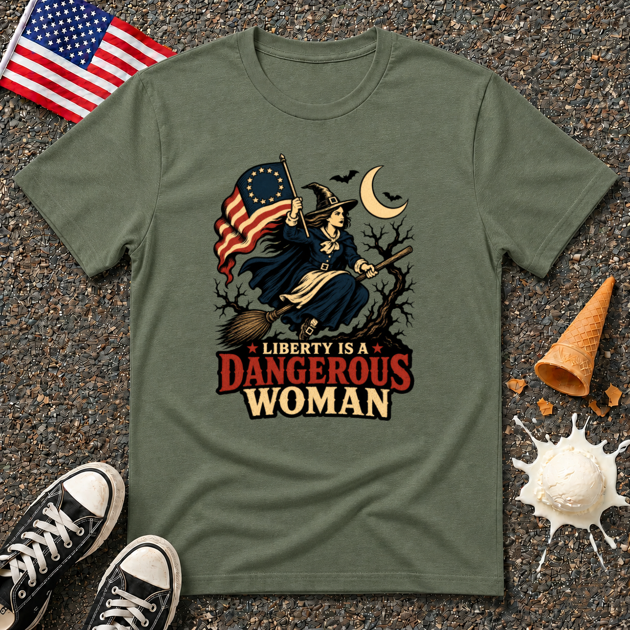 "Liberty is a dangerous woman" Halloween Tee