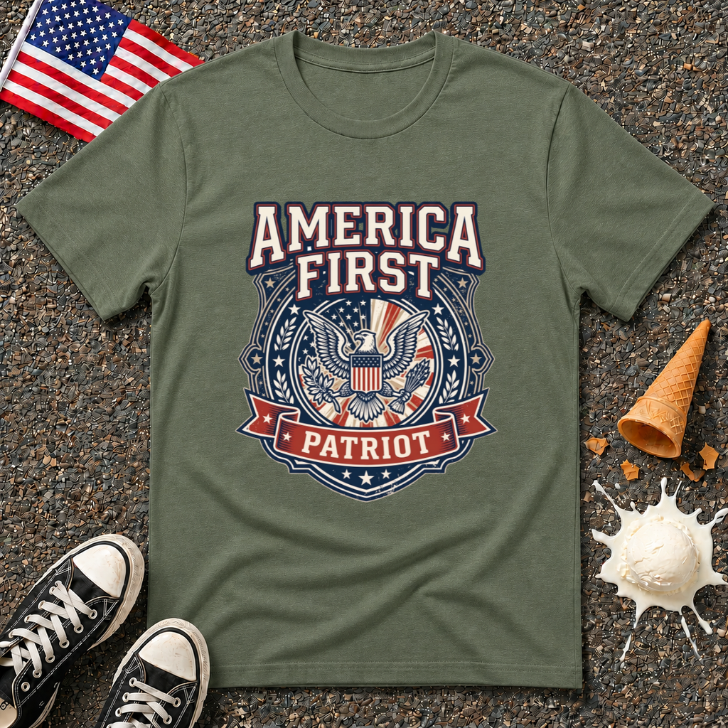 "America First Patriot" Tee