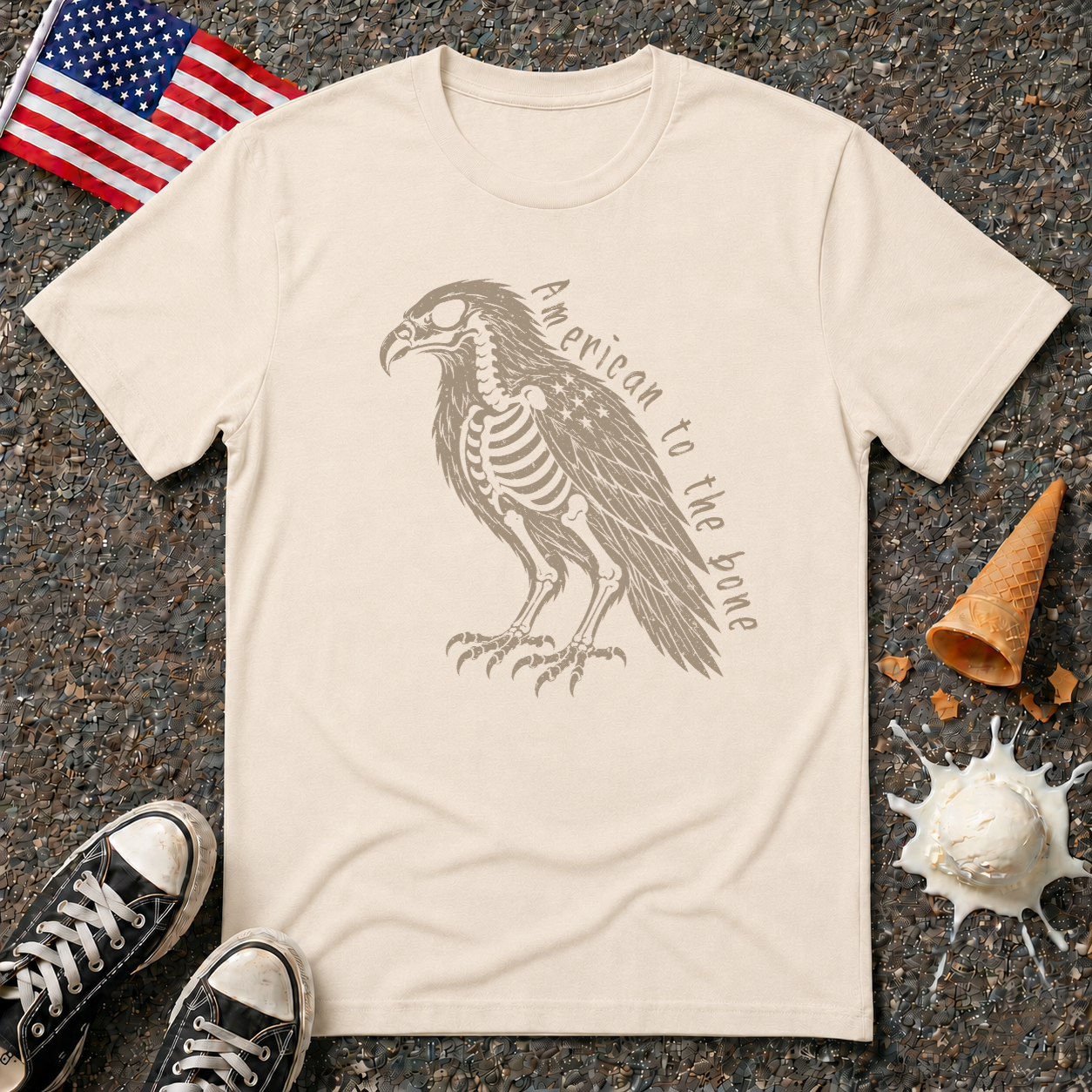 "American to the Bone" Halloween Tee