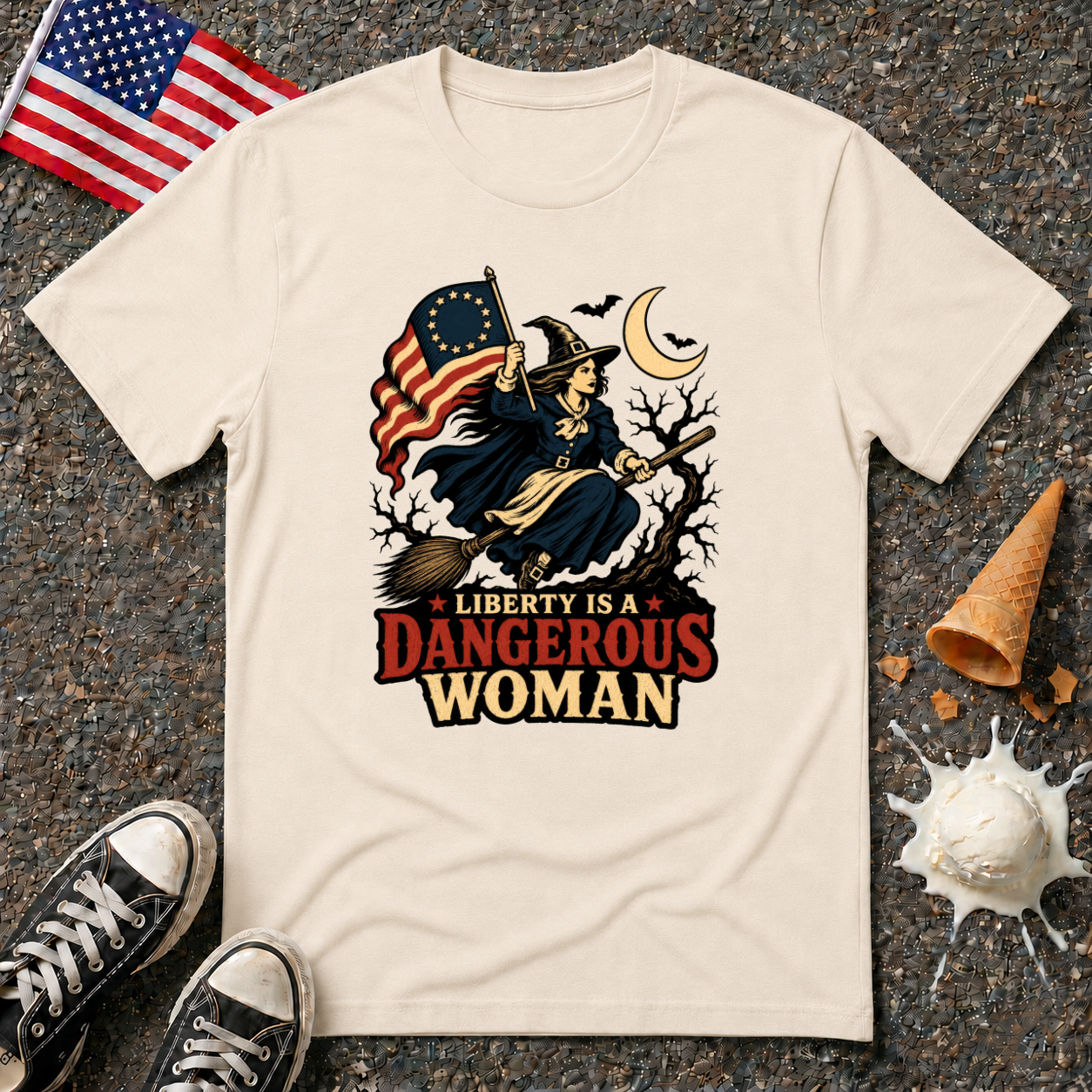"Liberty is a dangerous woman" Halloween Tee