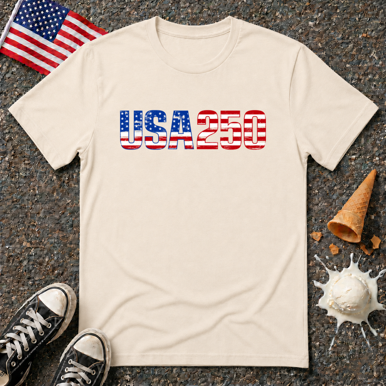 USA 250 Flag Tee