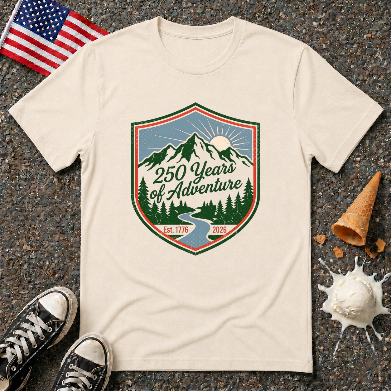 "250 Years of Adventure" Tee