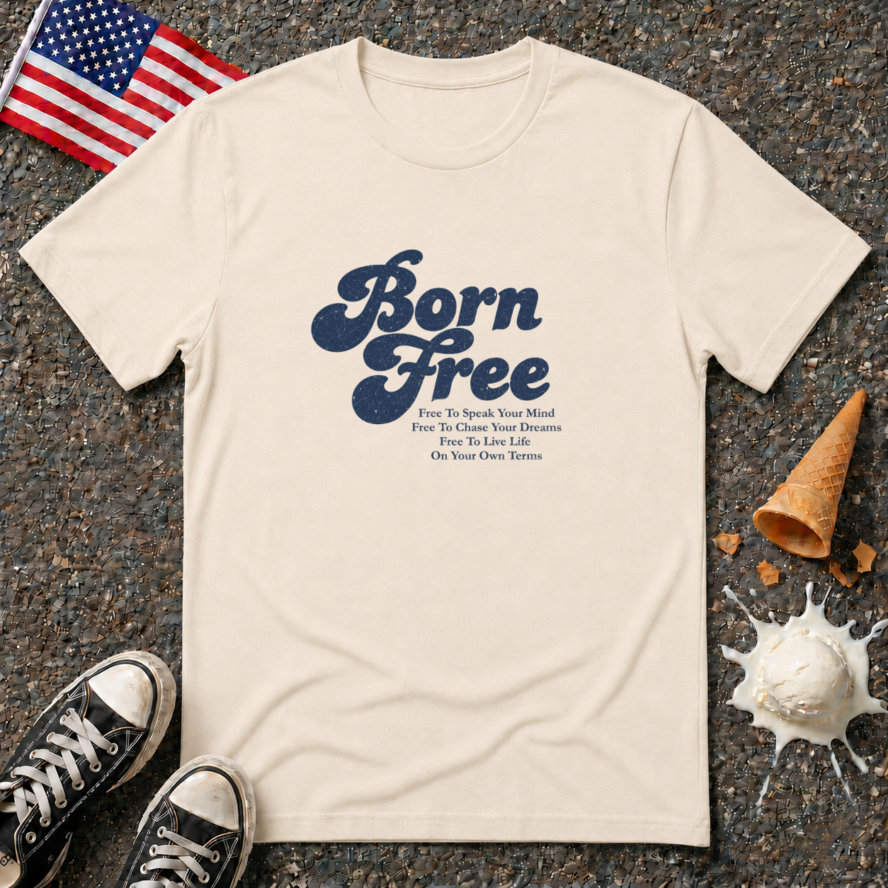 "Born Free" Vintage Tee