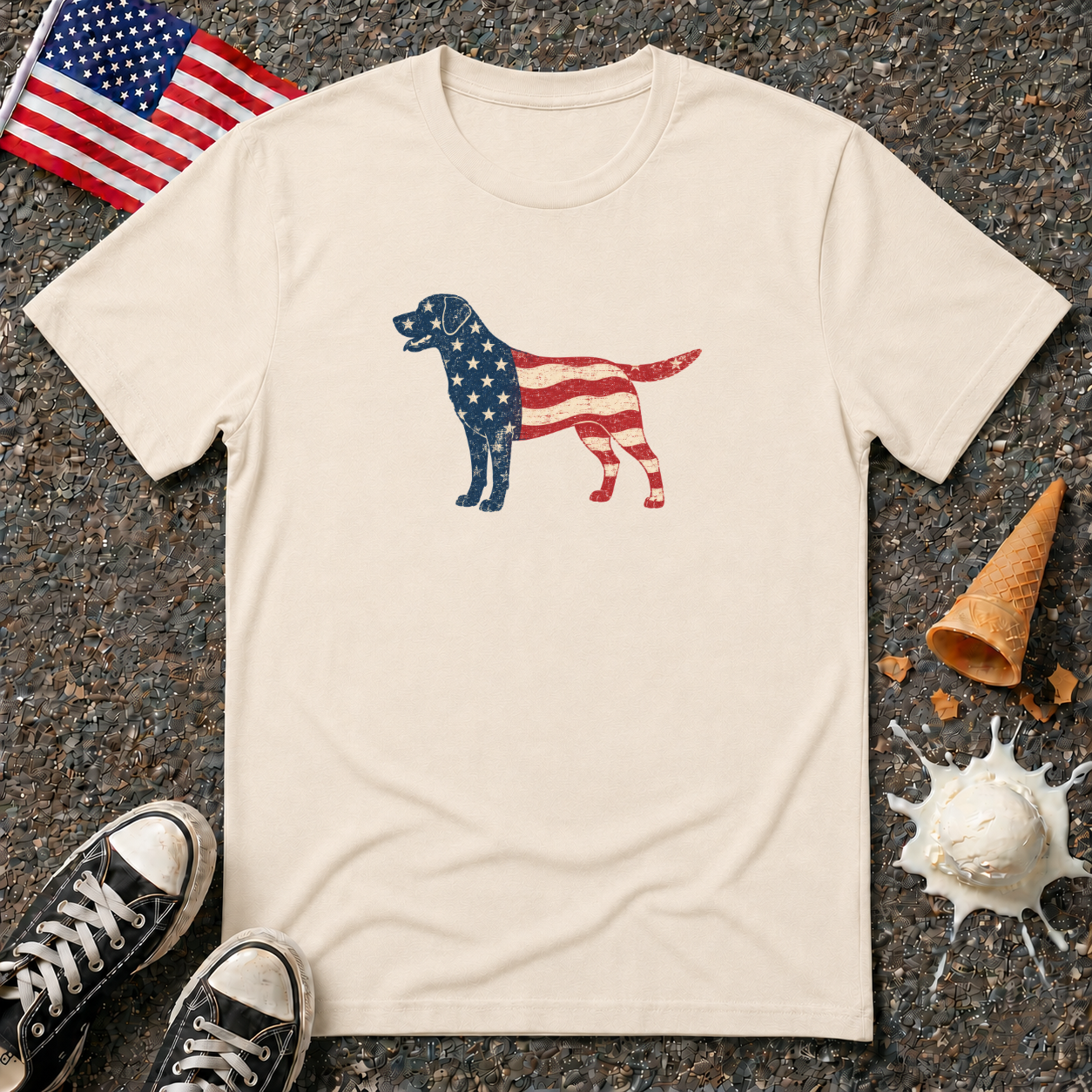 Patriotic Labrador Tee