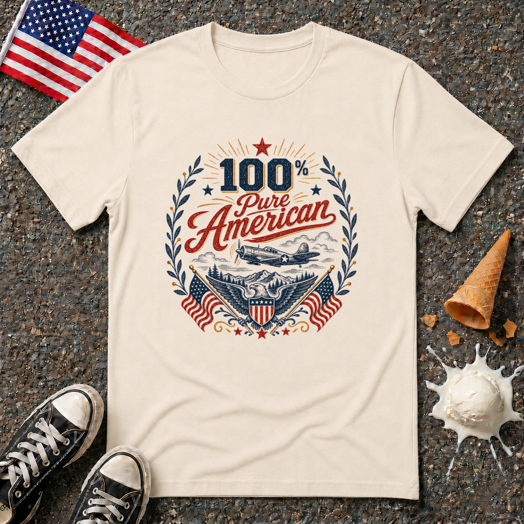 "100% Pure American" Tee