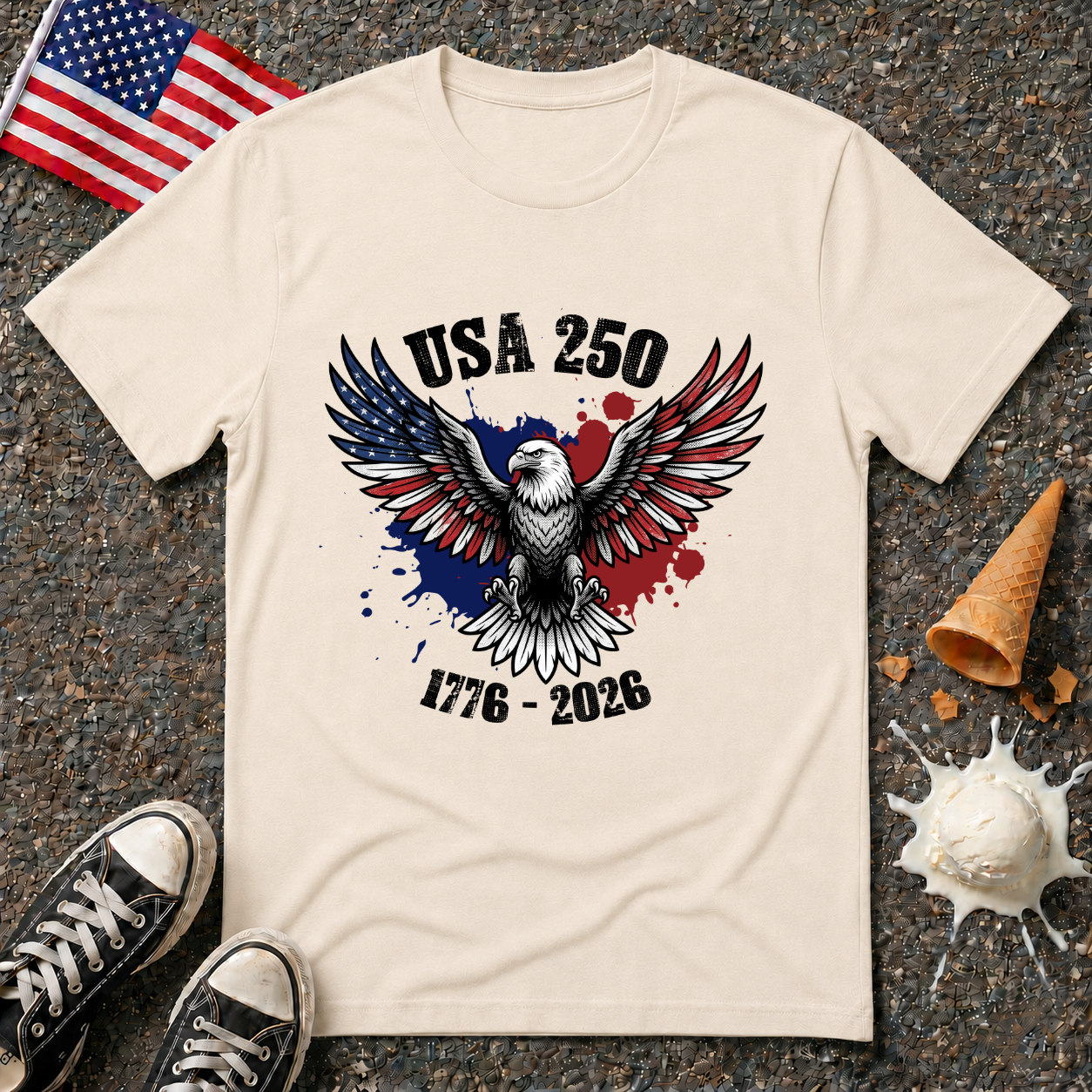 USA 250 Eagle Tee